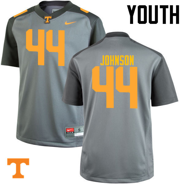 Youth #44 Jakob Johnson Tennessee Volunteers College Football Jerseys-Gray
